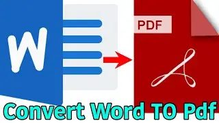 Word to PDF File Convert Bangla Tutorial | PDF File কিভাবে তৈরি করা যায় How to Convert Word to PDF