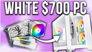 BEST 🤍 $700 WHITE Gaming PC Build in 2024 🤍