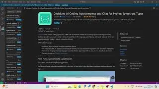 CodiumAI Demo in 1minute | Codeium VSCode Installation