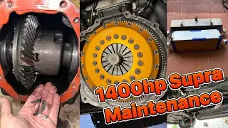 Not your typical maintenance on a 1400hp Supra (Diff,clutch & intercooler replacement)