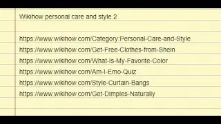 Wikihow personal care and style 2