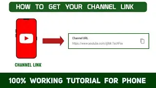 How to get the channel url on youtube using Mobile - Full Tutorial