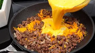 It's so delicious that I cook it 3 times a week❗❗ Incredible ground meat and Eggs Recipe!