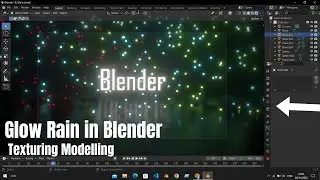 Make glowing Rain in Blender | Tutorial: Glow in Blender Magic rain| Beginner Tutorial | 