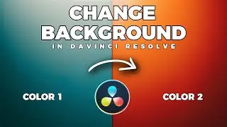 How To CHANGE Background COLOR In Davinci Resolve