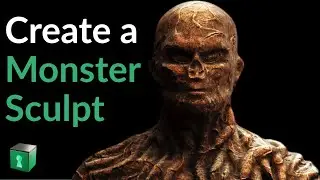 Sculpting Vecna using Curves in Blender | Stranger Things | Blender Secrets