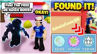 ADMIN Gave Me SECRET FREE X6 HATCH BOOST Codes In Roblox Clicker Simulator