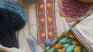Узор на палантин на Покров. Рубаха.  Готовые работы. Процессы.