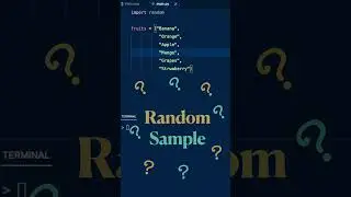 Randomly select sample data set from a list in #python #pythonprogramming #codinglife #coding