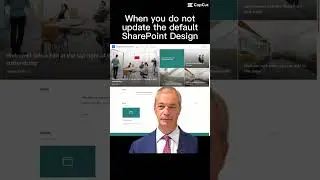 When you do not update the default #sharepoint design!