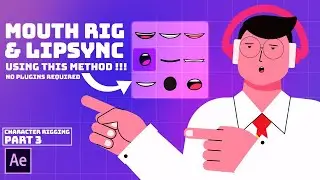 2D Character Lip Sync in After Effects Tutorial || Character Rigging Course Part 3