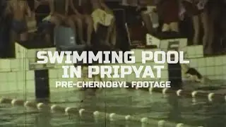Azure swimming pool in Pripyat before Chernobyl disaster (original recovered footage)