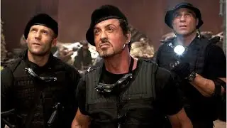 Sylvester Stallone and Jason Statham try to save the girl and kill the mercenaries /The Expendables