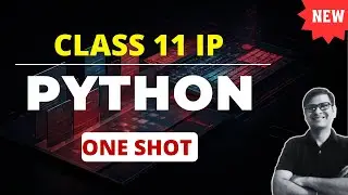 Class 11 IP Python | One Shot | Python Fundamentals | Class 11 Informatics Practices | Full Course