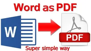 How To Save Word Document AS PDF ( Tutorial | Offline Way)