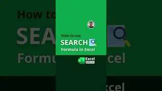 #Shorts | SEARCH Formula in Excel | YouTube Shorts | #Excel Shorts Video 👌👍