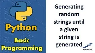 Generating random strings until a given string is generated