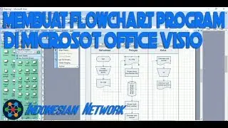 Video tutorial cara membuat flowchart Program di Microsoft Office Visio