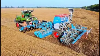 Subsoiling & Sowing Cover Crop | FENDT MT943 vario + Lemken Solitair 25