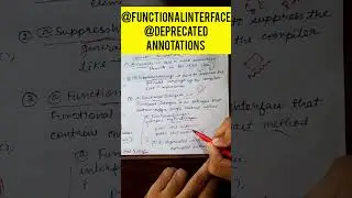 functional interface and deprecated annotations in java