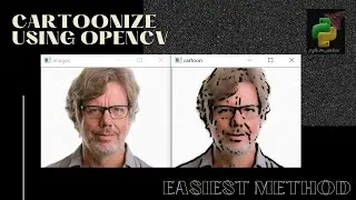 How to cartoonize image using opencv in python? 