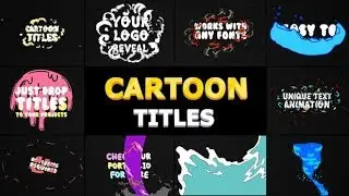 Cartoon Titles Pack (After Effects template) | envato market elements