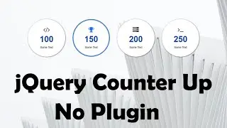 jQuery animated number Counter Up - No plugin