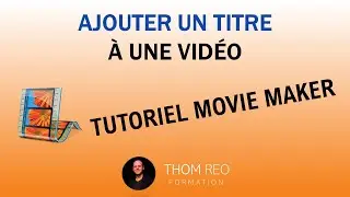 Ajouter un TITRE à une VIDÉO: texte sur diapositive vierge - Movie Maker