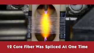 How the 12 core fiber was spliced at one time