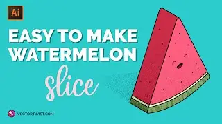 Become an Illustrator Pro: Draw a Adorable Watermelon Slice with a Smiling Face with These Easy Tips