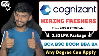 Cognizant Hiring Freshers 2024 | Digital Workspace Role | Anyone Can Apply