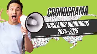 Este es el cronograma para el proceso de Traslados Ordinarios 2024-2025