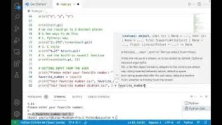 Introduction to Programming with Python: Output with print() and input from the user with input()