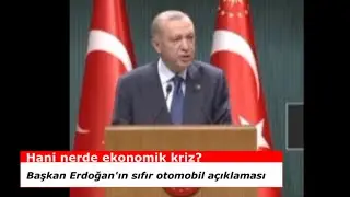 Erdoğan'ın ekonomik kriz yok açıklaması