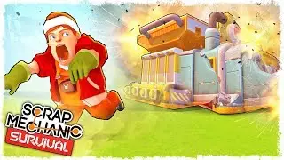 ОГРАБЛЕНИЕ ГЛАВНОГО СКЛАДА В SCRAP MECHANIC: SURVIVAL!!!