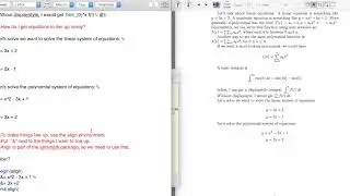 Math. Math in LaTeX, Part 3. Using Align Environment and amsmath Package.