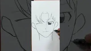 How to draw anime boy step-by-step #animearttutorial #animedrawing #art