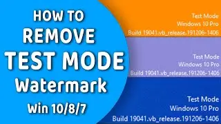 How to Remove Test Mode Watermark in Windows 10/8/7