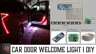 DIY LED Car Door Welcome and Safety Animation Light | Arduino | WS2812B Pixel LED