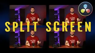 Split screen в davinci resolve. Полиэкран.