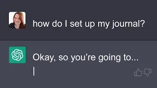 🔴 AI tells me how to set up my journal 💜