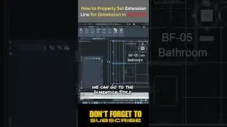 How to Set Properly Extension Line for Dimension in AutoCAD 