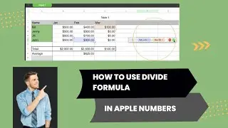 How To Use Divide Formula For Cells In Apple Numbers