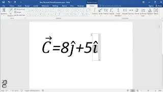 How to put an arrow above a letter in  Word: How to write vector equation in Word