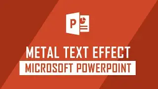 How to Create Metal Text Effect on PowerPoint Presentation | PPT Tips | Tech Pistha