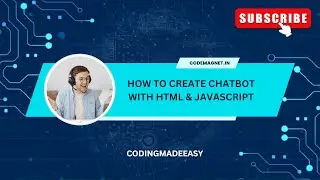 Chatbot with HTML CSS & JavaScript | How to create chatbot | Javascript tutorial #coding #javascript