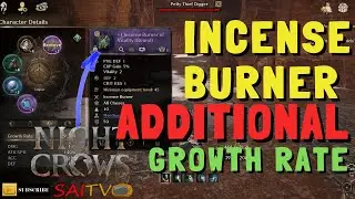 INCENSE BURNER 500K INSIGNIA ADDITIONAL STATS | FREE TO PLAY PLAYER ONLY | NIGHT CROWS GLOBAL