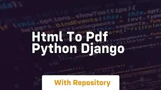 html to pdf python django