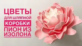 Цветы для шляпной коробки 3️⃣ Пион из изолона