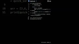 Quick sort code in Python #python